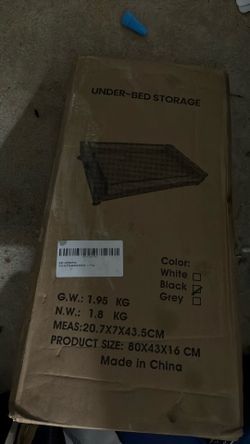 Under bed storage