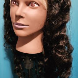 28 Inch Black Deep Wave Human Hair Front Lace Wig