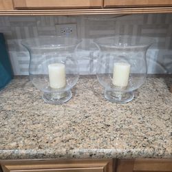 Glass Candle Holders