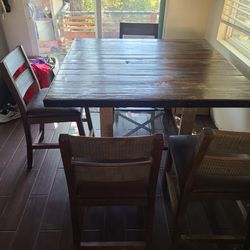 Dining Table + Four Chairs 