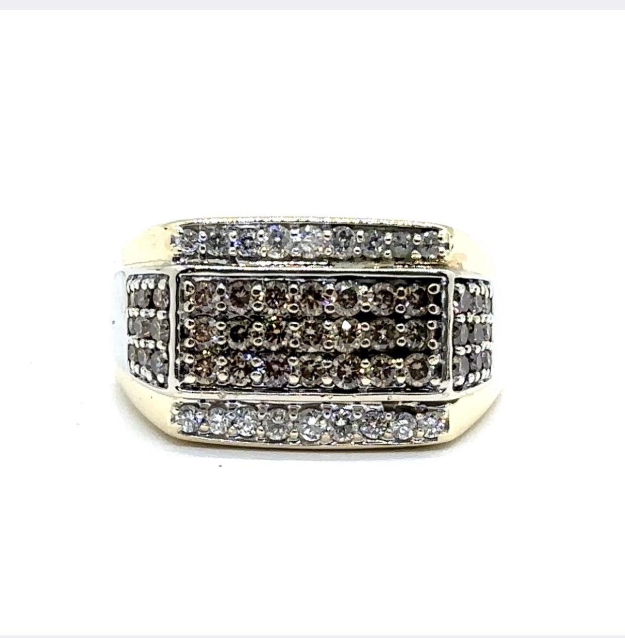 Gentleman 10K YG Diamond Ring 1.2ctw 9.4G EPJ026527