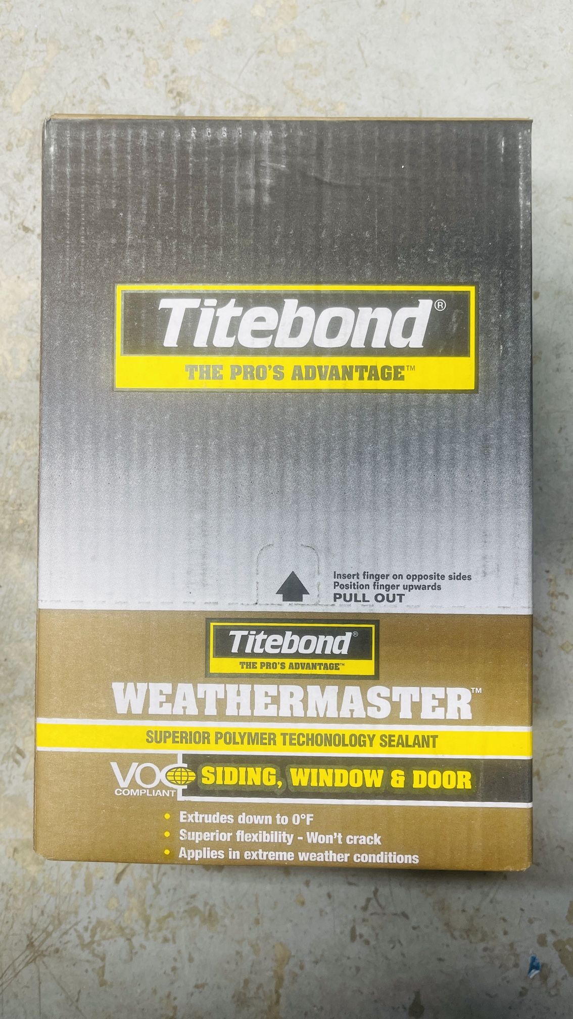 12 PACK TITEBOND WEATHERMASTER SEALANT 9.5OZ BROWN