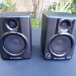 M Audio Speakers With Aux. And Video In