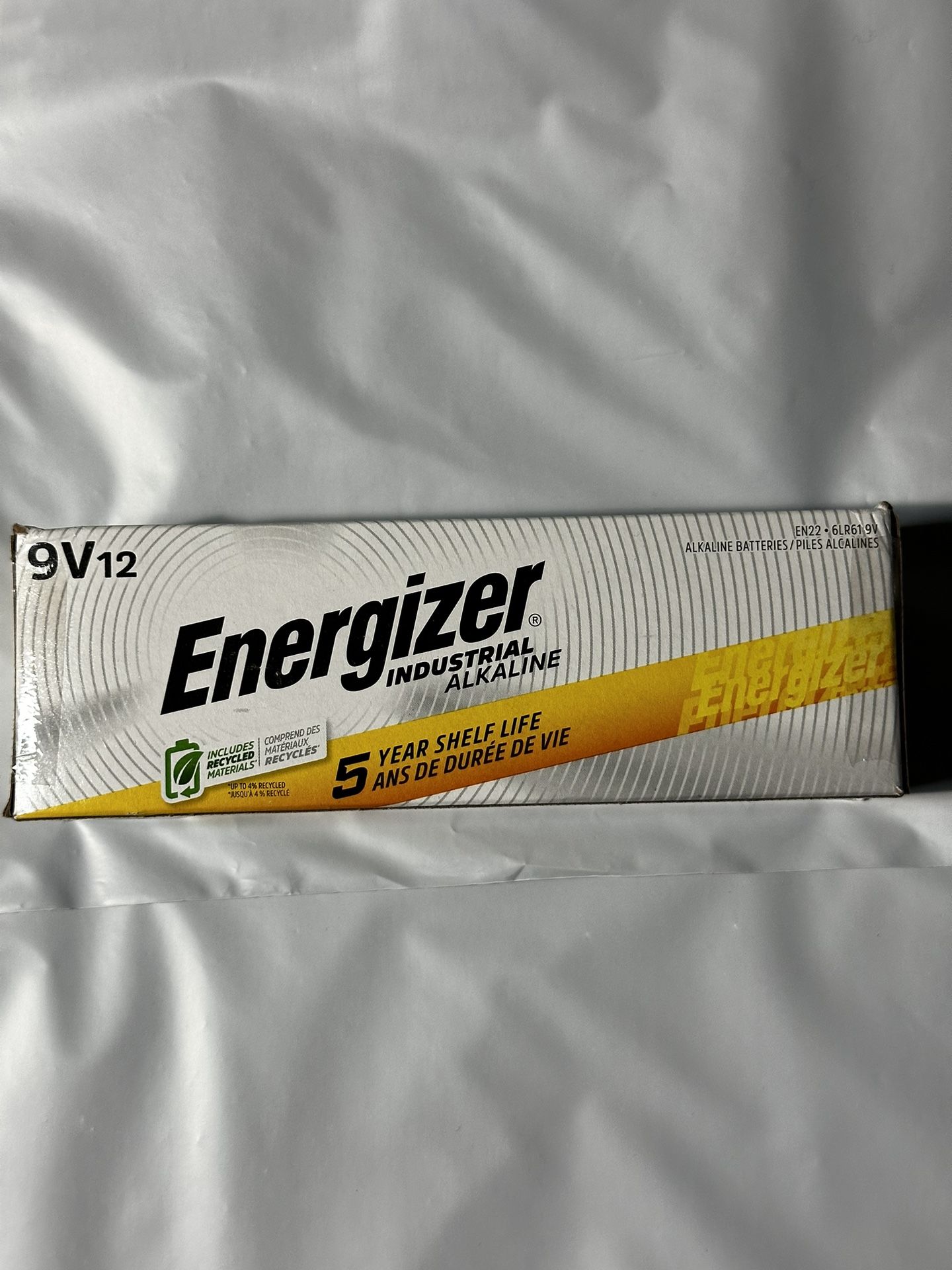 ENERGIZER 9V BATTERIES - 12 PACK