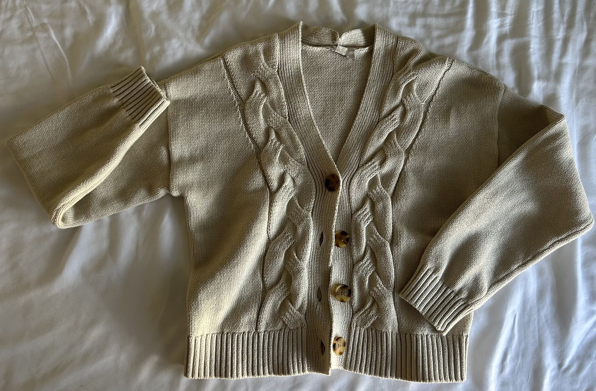 Soft Cardigan Sweater | Tan/Beige | Loft Outlet