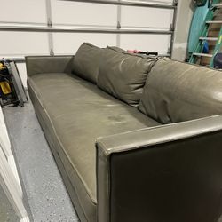 Top Grain Leather Couch Sofa West Elm