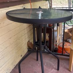 Round Patio Glass Table