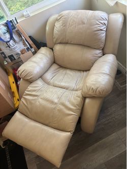 Tan Leather Recliner