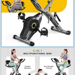 Goimu Exercise Bike 5 In 1 Foldable 