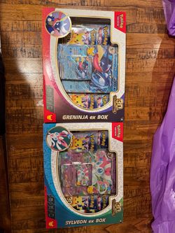 Pokémon - Sylveon and Greninja Ex box