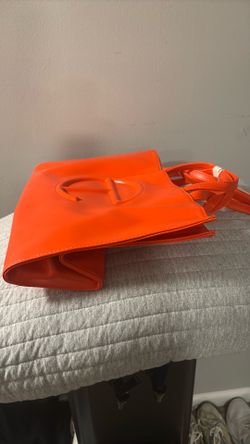 Large Orange Shopping Telfar Bag