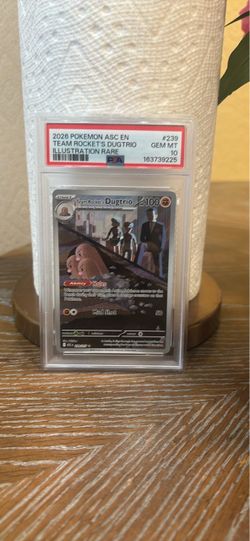 PSA 10 Team Rocket's Dugtrio Illustration Rare #239