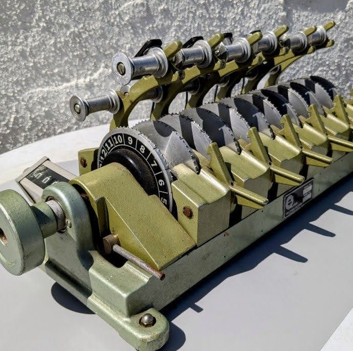Vintage 35mm Film Editing Synchronizer | 6-Gang Model: 1443 by EDIQUIP • Photos Video, Vintage Motion Picture Editing Equipment,35mm Film Equipment