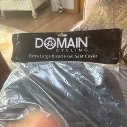 Domain Cycling Extra Large Gel Padded Bicycle Seat Cover, Black DMC003