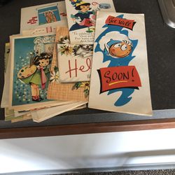 30 Assorted Greeting Cards From 1940’s