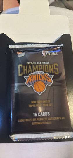 Topps Knicks championship card set sealed