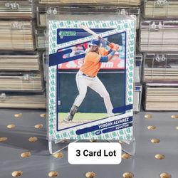 ⚾️ (3) 2021 Donruss Yordan Alvarez Cards 