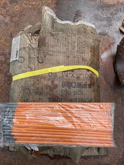radnor gouging rods  50 pack 1/2 by 12 inch