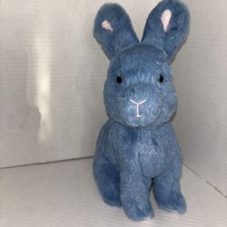 Bunny Rabbit Plush Stuffed Animal Blue Bunny 9”
