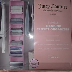 Juicy Couture closet organizer
