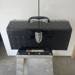 Black Diamond Plate Steel Tool Box