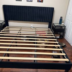 King Bed Frame Black