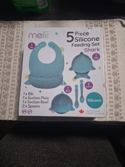 5 PIECE SILICONE FEEDING SET MELII BRAND