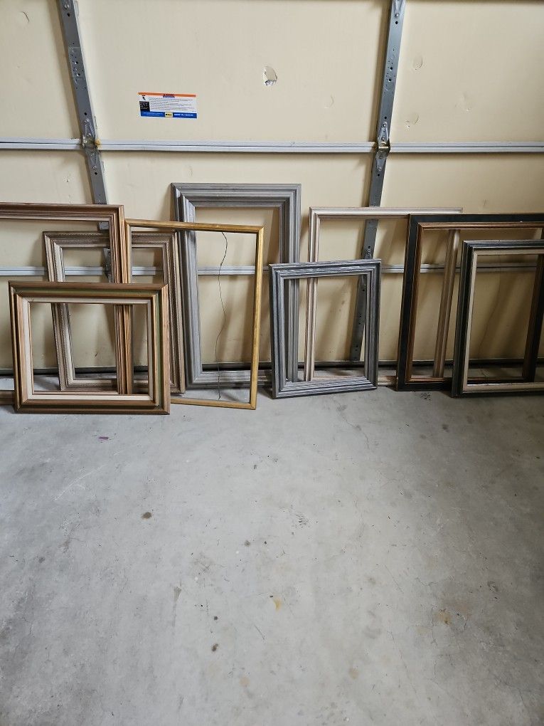 9 Large Good Quality Frames