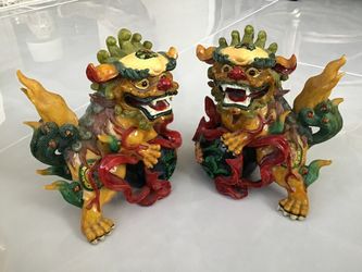 Foo Dogs Vintage Toscano