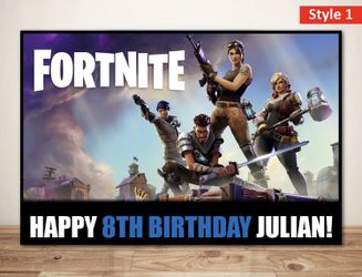 Fortnite birthday sign