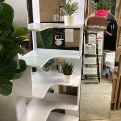 White Corner  Bookshelf