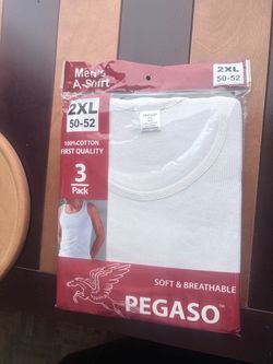 New Men’s A-shirt 💯 cotton 2xL (3 pack)