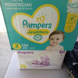 Pampers #124 Count Box New Cash 60 $$