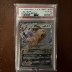 Pokémon PSA 10 PERSIAN GX 