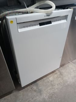 Bosch white dishwasher with stainless tub - Free delivery