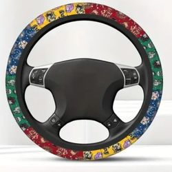 Harry Potter Hogwarts' Houses Steering Wheel Cover OSFM Vehicles 