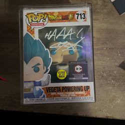 Vegita Signed Psa Glow In The Dark Funko Pop Need Gone Asap