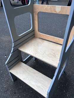 Wooden Kids Learning Tower Step Stool