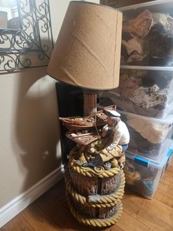 Vintage 1980s Aspit Brothers Nautical Themed Lamp
