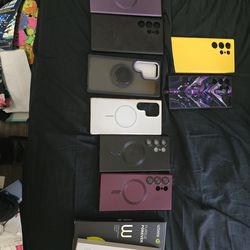 Magnatized phone cases and screen protectors for samsung galaxys