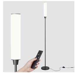 Floor Lamp with Remote Control Adjustable 10-100% Brightness,Standing Light with Foot Switch