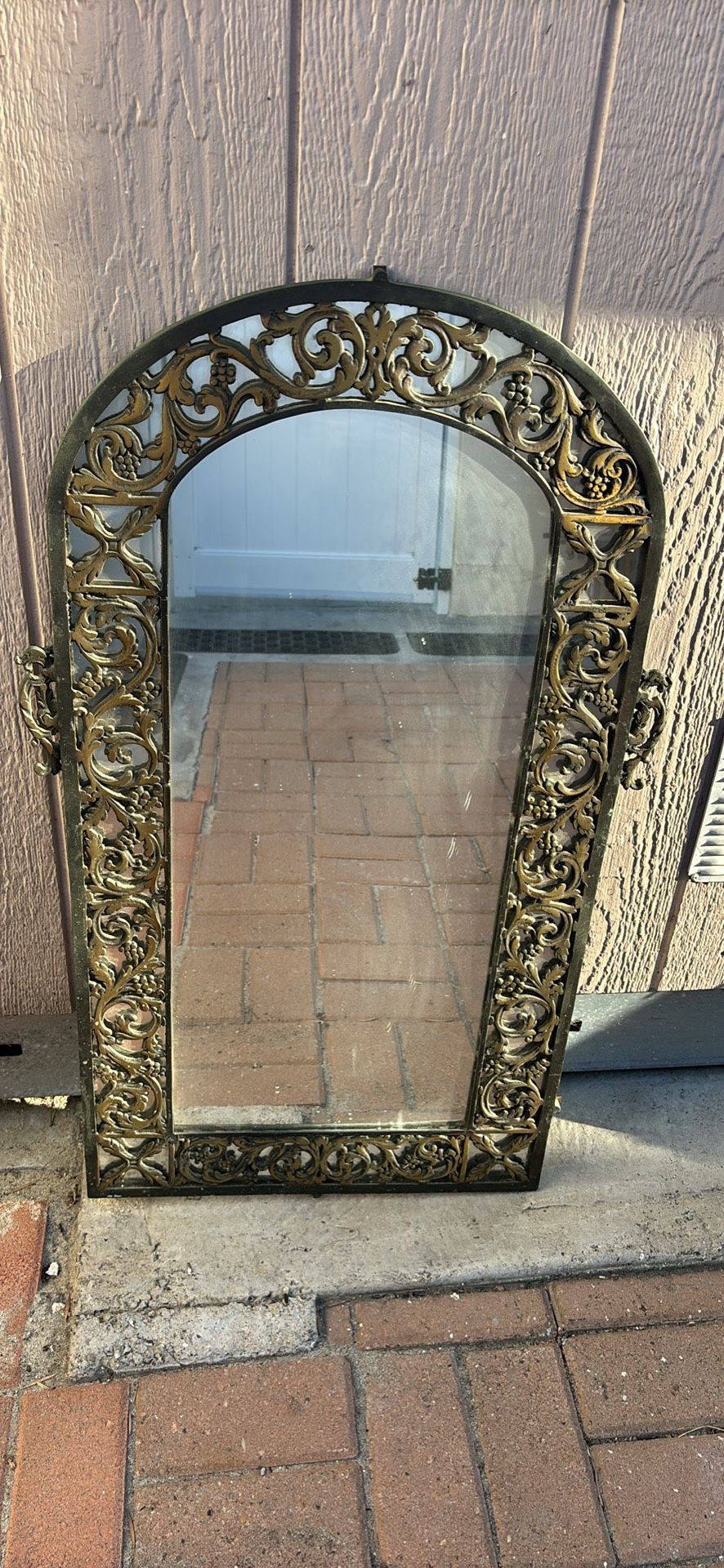 Vintage Bronze Mirror