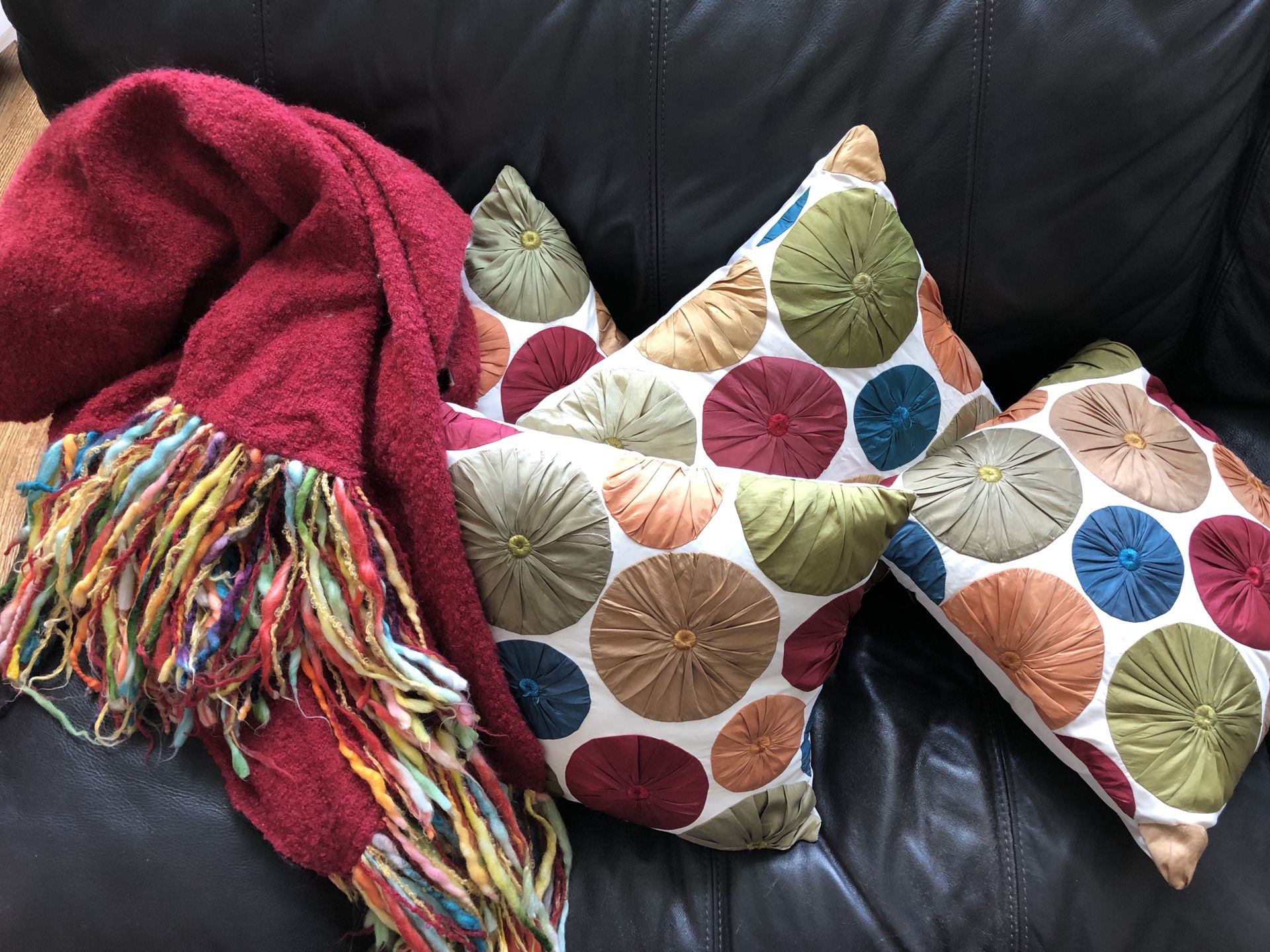 4 Pillows and 1 Throw Blanket Pier One Imports