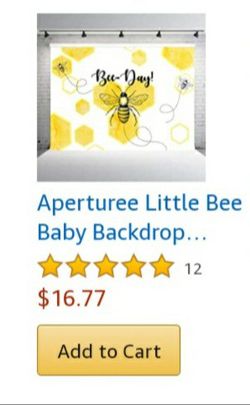 Bee birthday part backdrop