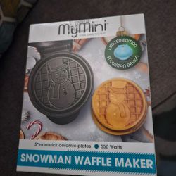 Mini Waffle Maker -Snowman