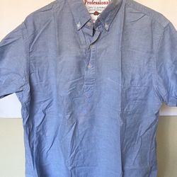 Medium J Crew Half Button Up With Pocket