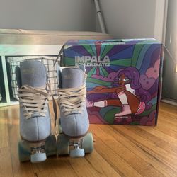 impala samira roller skates dusty blue