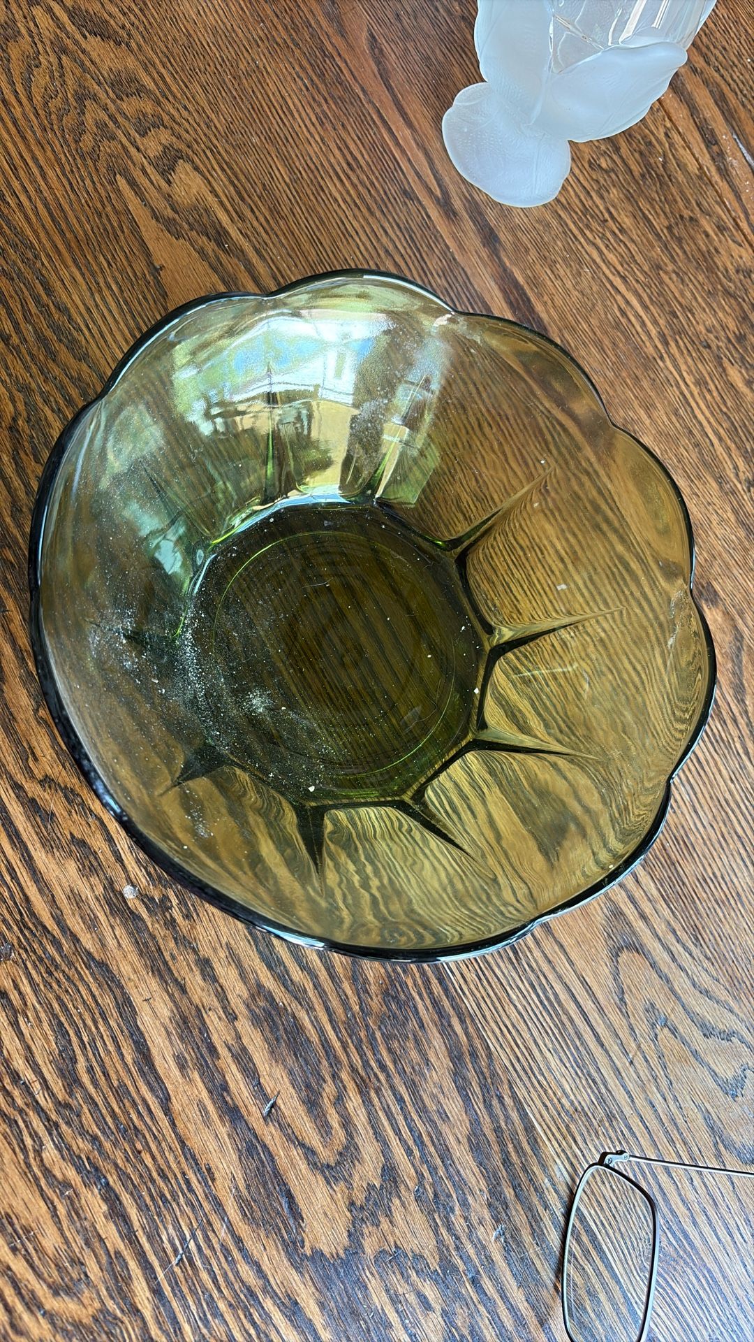 Olive Green Antique Bowl