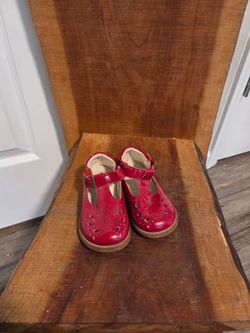 Kids red dress shoes