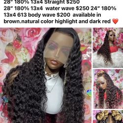 I Have On Hand 613 24” 13x4 180% $200 